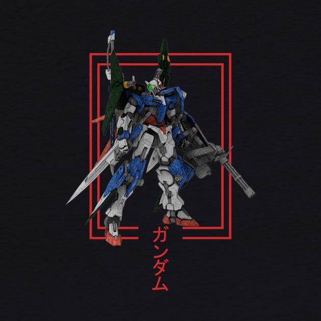 GN-001 Gundam Exia by gblackid